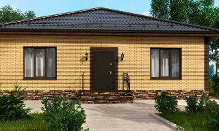 Проекты одноэтажных домов из кирпича | Строй-Бтс - Батайск от 3603 рублей